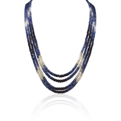 Buy Blue Sapphire Mala In Udaipur | Prateek Jewellers